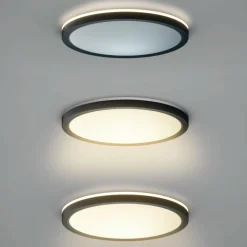 Sklep Kaja Nowoczesny plafon LED do salonu ⌀40 PLF-63452-400R-36W-BL CORTE | Kaja