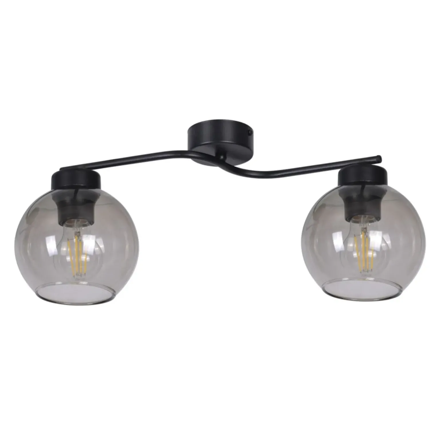 Discount Nowoczesny plafon z dymionymi kloszami K-2624 AIDEN | Kaja Oświetlenie Żyrandole Nowoczesne