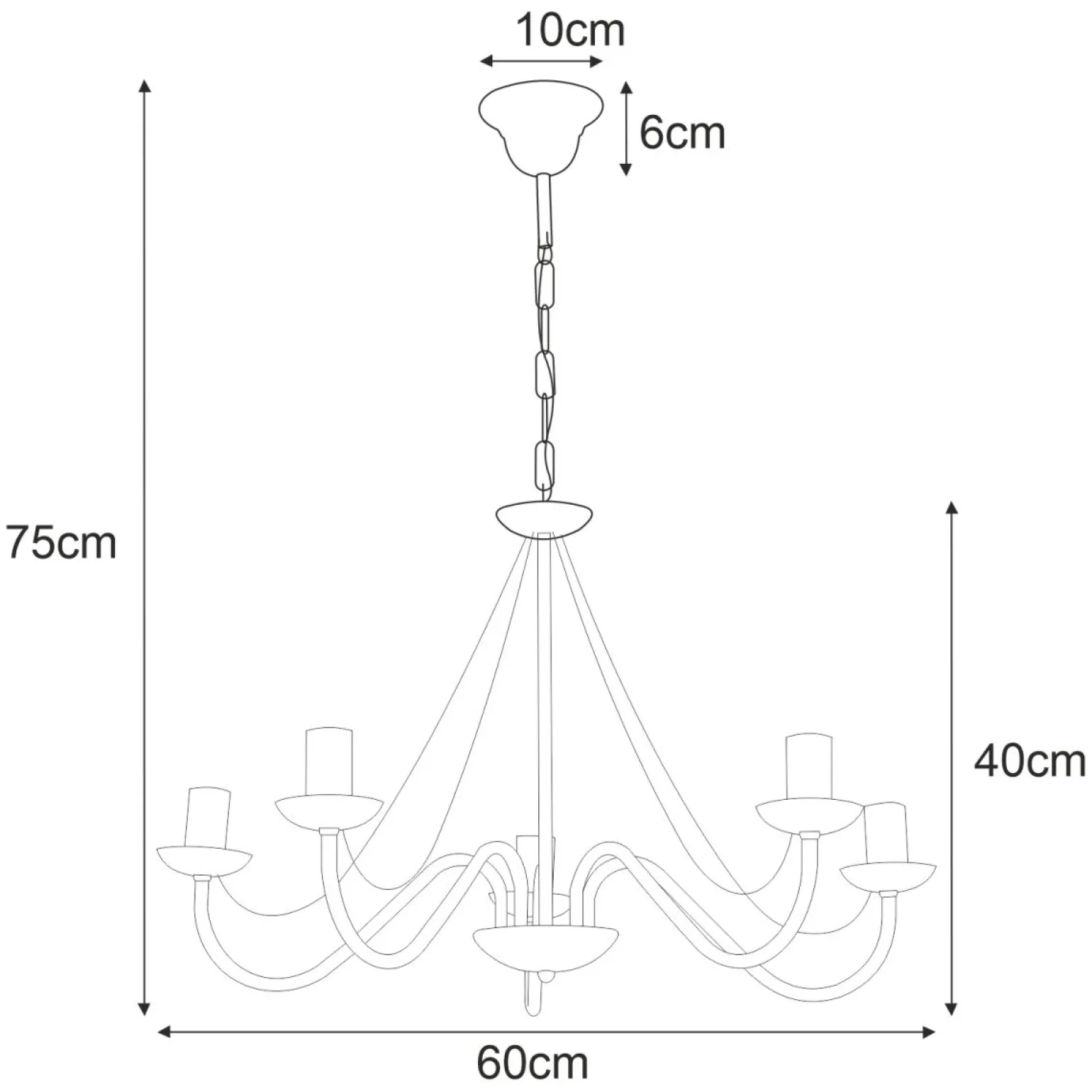 Sklep Kaja Nowoczesny żyrandol do sypialni K-3991 BARTEZ | Kaja Oświetlenie