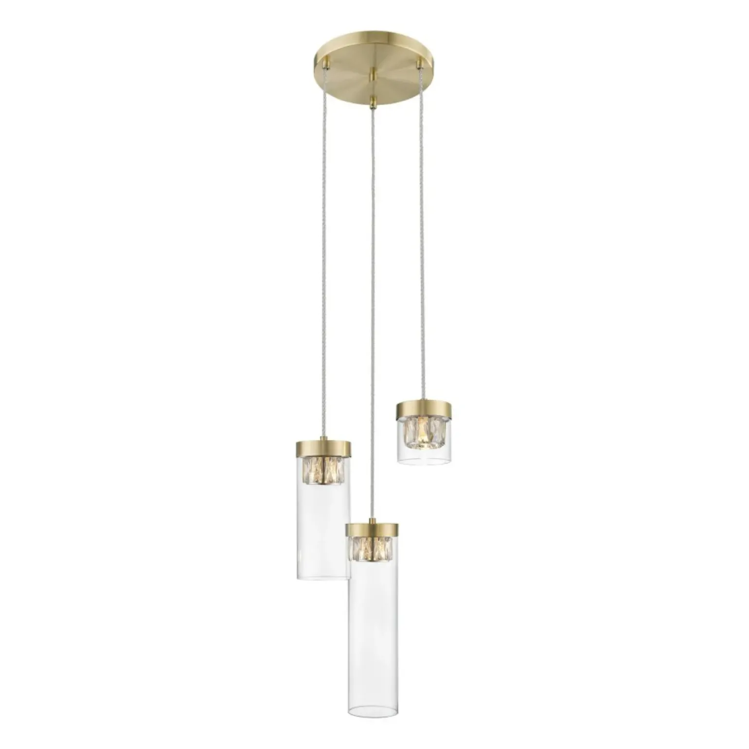 Discount Nowoczesny żyrandol do sypialni P0389-03D-0FD2 GEM| Kaja Oświetlenie Żyrandole Nowoczesne