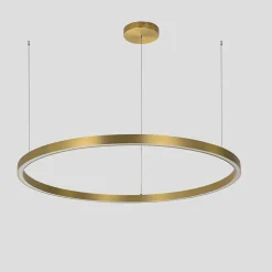 Hot Nowoczesny żyrandol LED do sypialni LP-033/1P S GD z serii MIDWAY Żyrandole Nowoczesne