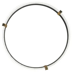 Cheap Obręcz LED ze złotymi elementami LP-0407/1P M BK TRIANGLE PLUM | Kaja Żyrandole Nowoczesne