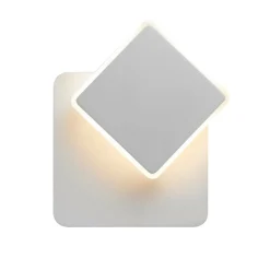 Sklep Kaja Obrotowa, biała lampa ścienna LED MB2035S-S WH SENATO | Kaja