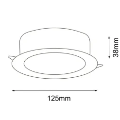 Sklep Kaja Oczko podtynkowe LED IP44 4000K ANT 8579 z serii TOTTO