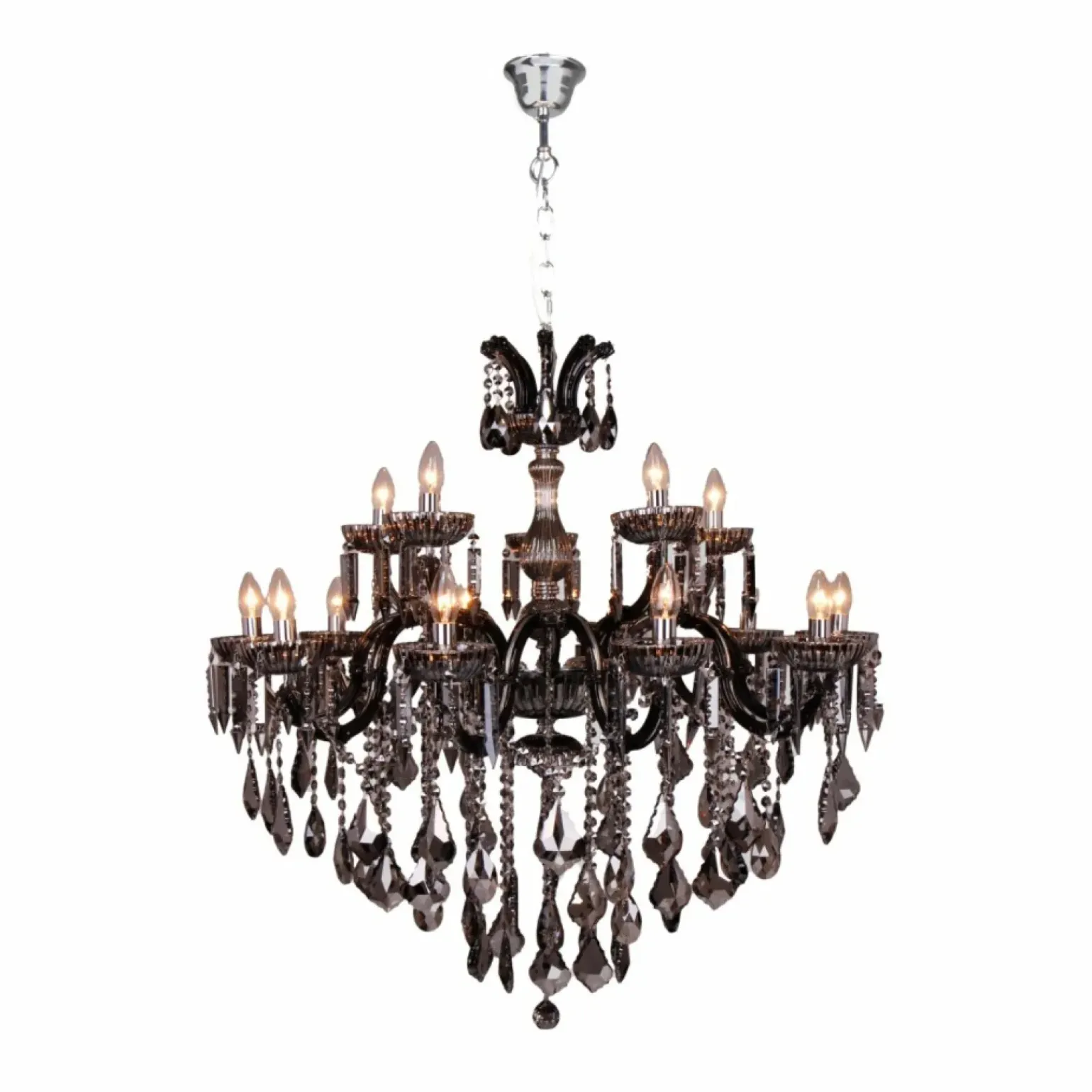 Cheap Ogromna, kryształowa lampa świecznik 17801/10+5 CHATEAU | Kaja Żyrandole Nowoczesne