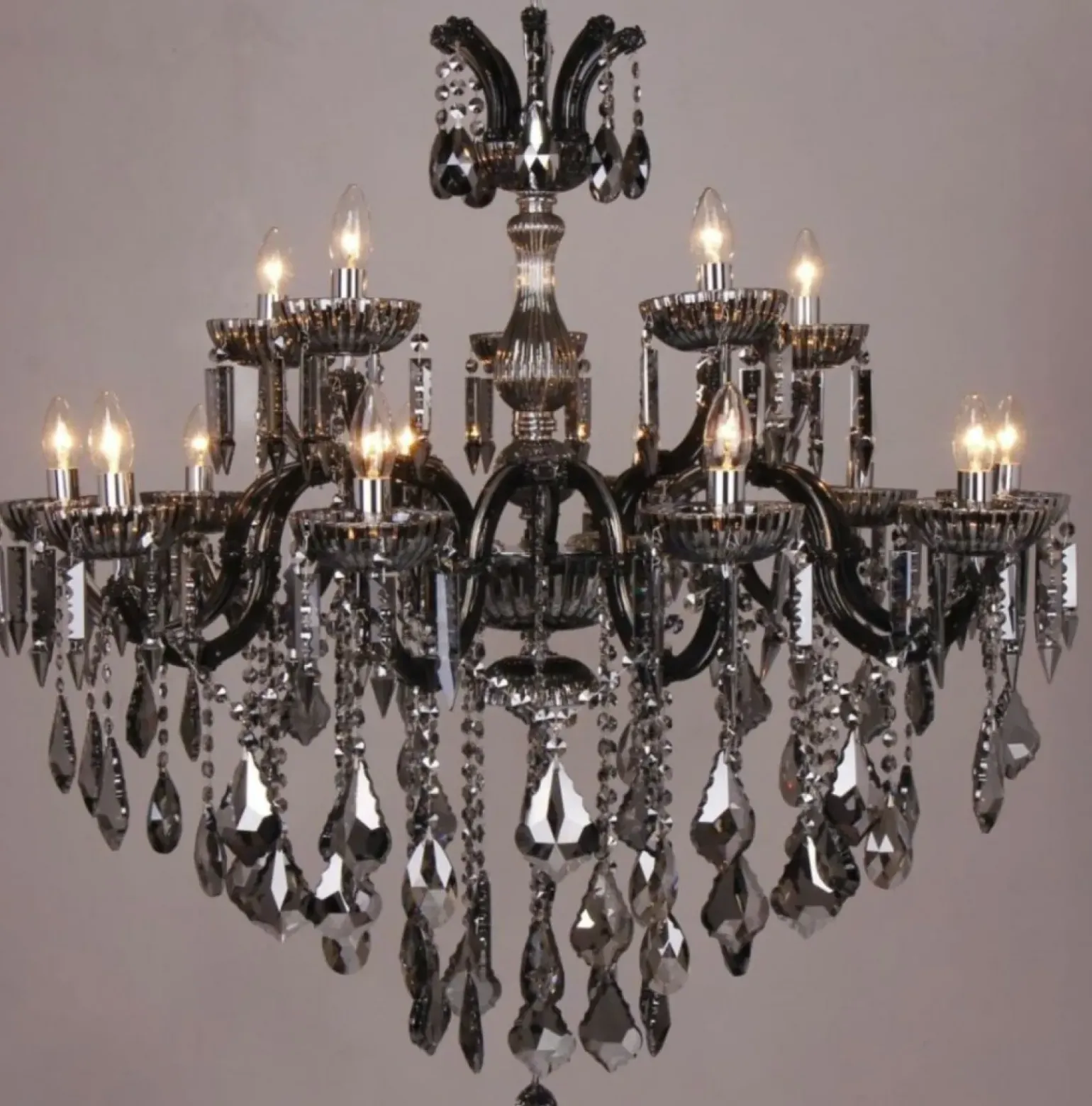 Cheap Ogromna, kryształowa lampa świecznik 17801/10+5 CHATEAU | Kaja Żyrandole Nowoczesne