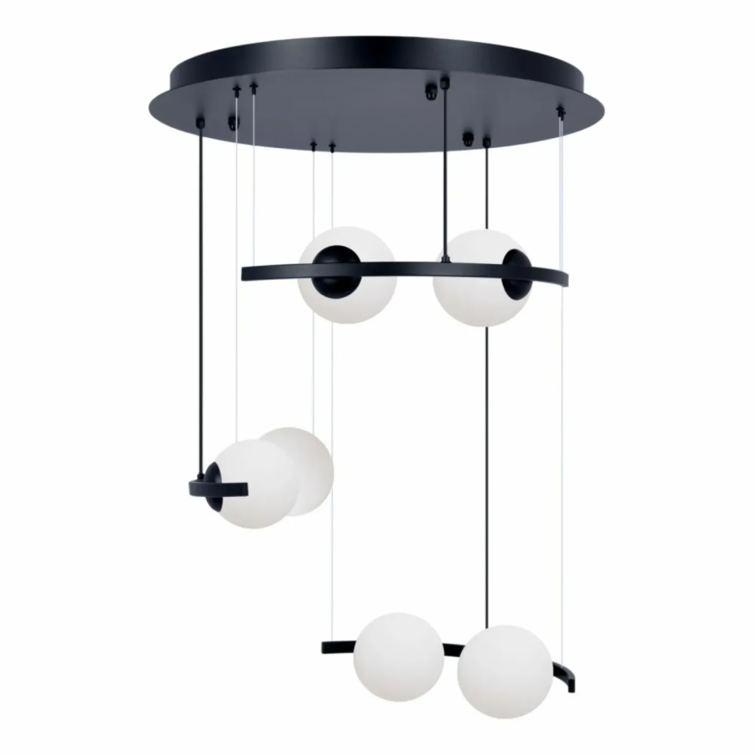 Flash Sale Okazała, czarna lampa wisząca na antresolę ZM 5017 HELIX | Kaja Żyrandole Nowoczesne