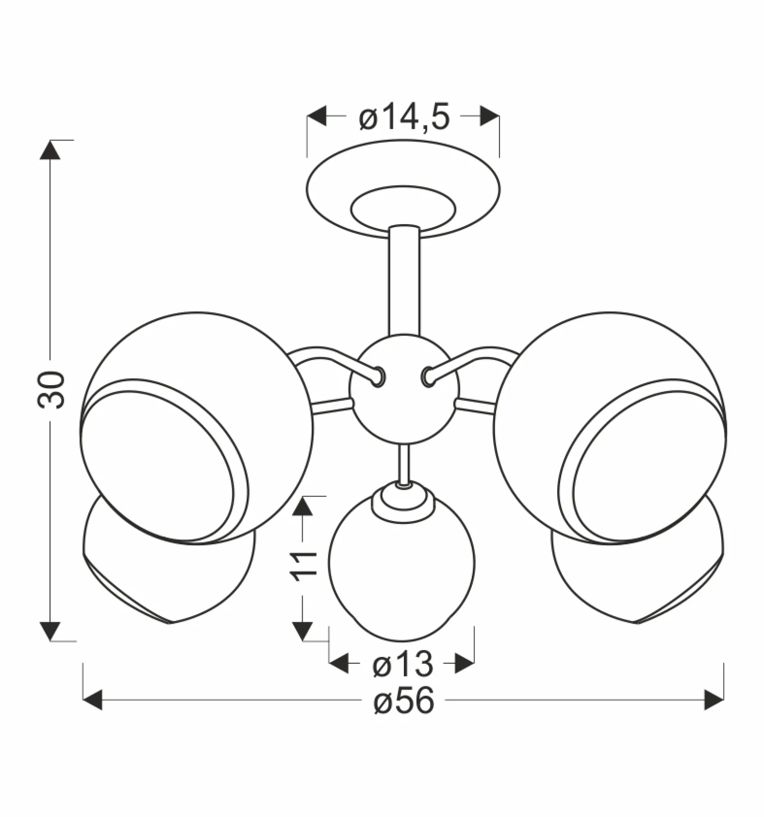 Sklep Kaja Okazała lampa sufitowa do pokoju dziennego 35-26576 z serii MARINEN | Kaja Oświe