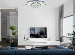 Clearance Okazała lampa sufitowa, LED o mocy 133W DRS2210/5 8C z serii MARBELLA Żyrandole Nowoczesne