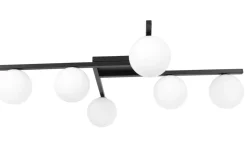 Store Okazała lampa sufitowa z białymi kloszami ⌀12 cm K-5461 z serii KORFU Żyrandole Nowoczesne