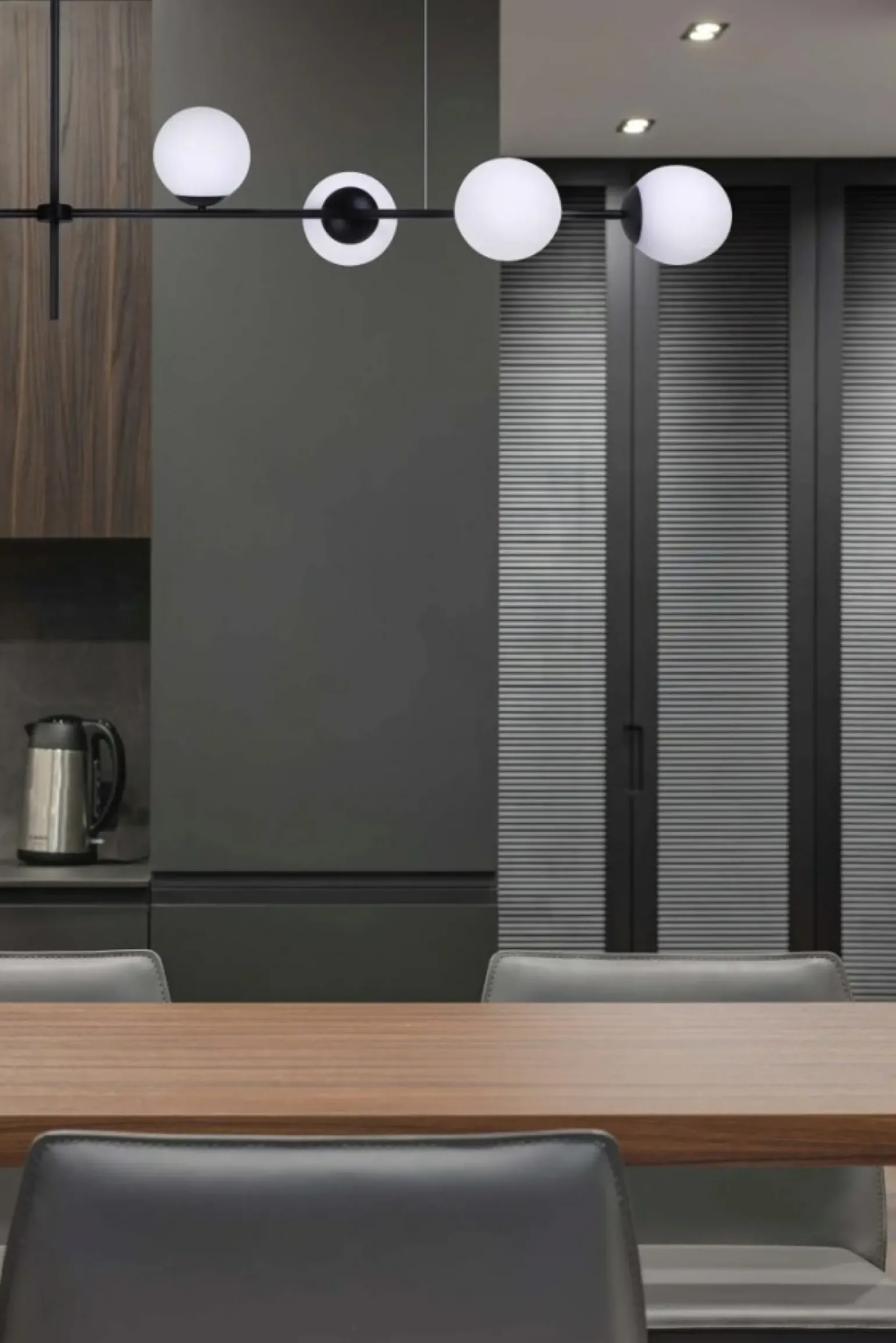 Store Okazała lampa sufitowa z matowymi kloszami K-4738 | Kaja Oświetlenie Żyrandole Nowoczesne