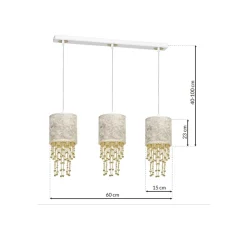 Sklep Kaja Okazała lampa wisząca do oświetlenia salonu MLP6445 z serii ALMERIA | Kaja Oświe