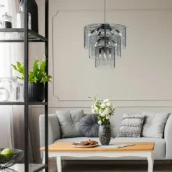 Hot Okazała lampa wisząca do stylowego salonu MD3523-14L-EBCN NIRA | Kaja Żyrandole Nowoczesne