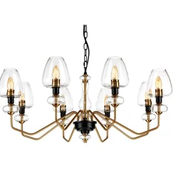 Sklep Kaja Okazała lampa wisząca, kolor mosiądzu DL-ARMAND8-AB z serii ARMAND