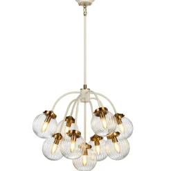 Hot Okazała lampa wisząca, kolor kremowy DL-COSMOS9 z serii COSMOS Żyrandole Nowoczesne