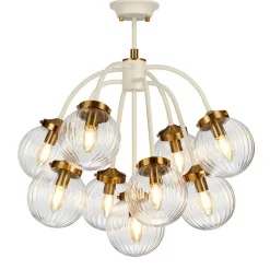 Hot Okazała lampa wisząca, kolor kremowy DL-COSMOS9 z serii COSMOS Żyrandole Nowoczesne