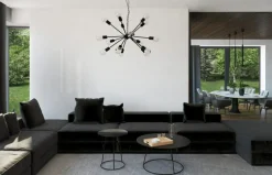 Store Okazała lampa wisząca na 15 żarówek, do salonu 9733 | Kaja Oświetlenie Żyrandole Nowoczesne