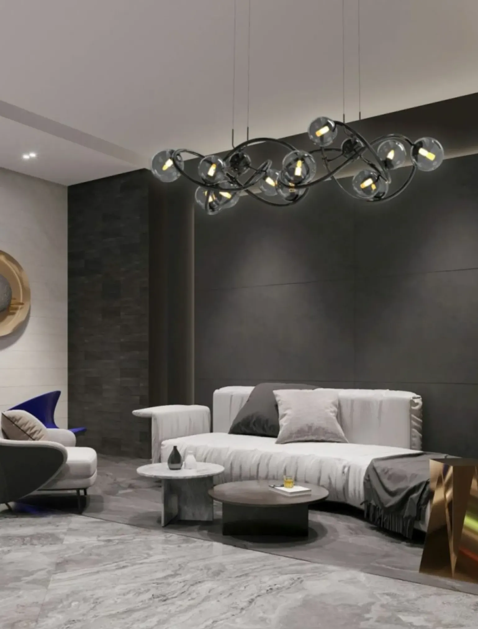 Discount Okazała lampa wisząca nad stół w jadalni WF 7014-1405 NANCY | Kaja Żyrandole Nowoczesne