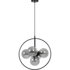 Fashion Okazała lampa wisząca w kolorze grafitowym K-3836 z serii NEO Żyrandole Nowoczesne