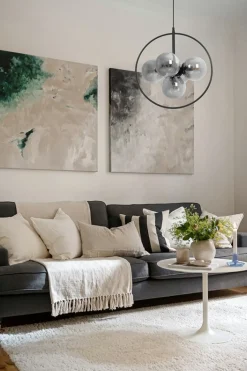 Fashion Okazała lampa wisząca w kolorze grafitowym K-3836 z serii NEO Żyrandole Nowoczesne