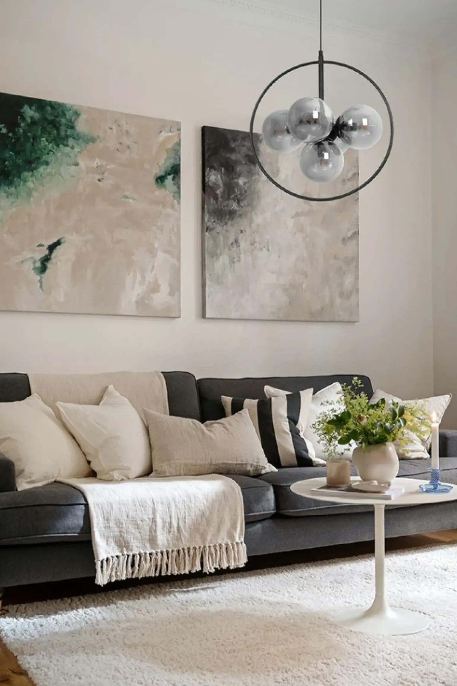 Fashion Okazała lampa wisząca w kolorze grafitowym K-3836 z serii NEO Żyrandole Nowoczesne