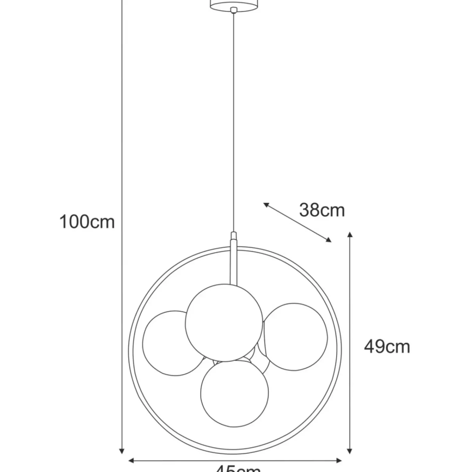 Fashion Okazała lampa wisząca w kolorze grafitowym K-3836 z serii NEO Żyrandole Nowoczesne