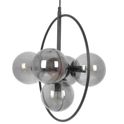 Fashion Okazała lampa wisząca w kolorze grafitowym K-3836 z serii NEO Żyrandole Nowoczesne