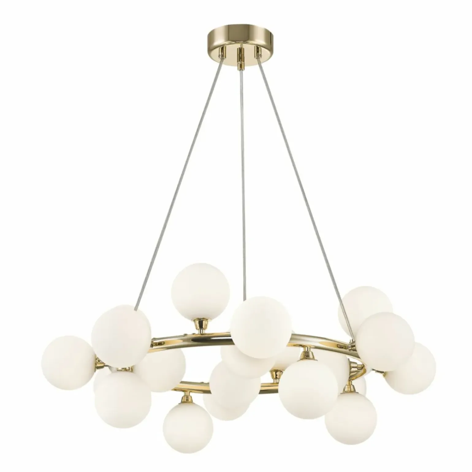 Best Sale Okazała lampa wisząca z 20 kloszami P0462-20C-F7AA BOBO | Kaja Żyrandole Nowoczesne