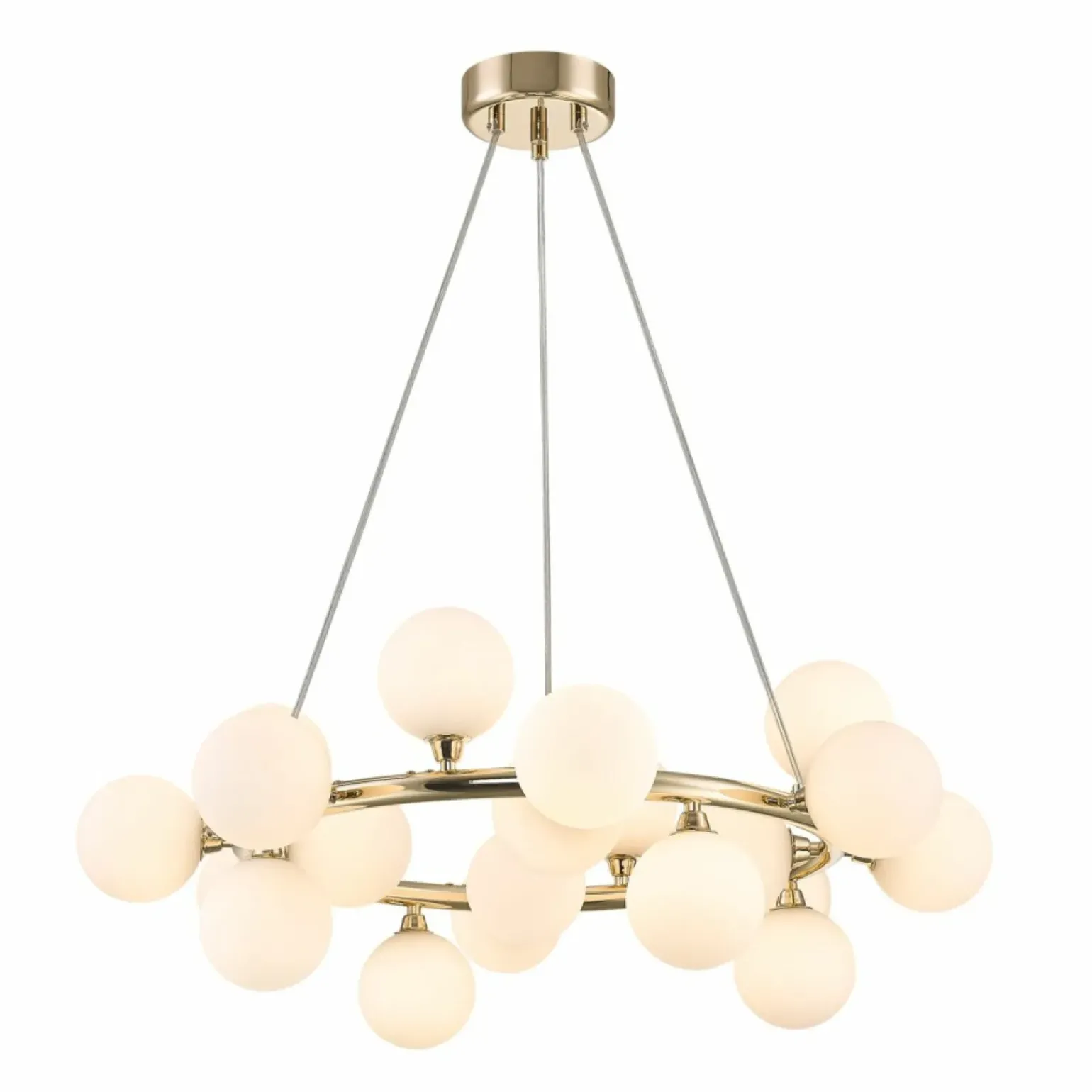 Best Sale Okazała lampa wisząca z 20 kloszami P0462-20C-F7AA BOBO | Kaja Żyrandole Nowoczesne