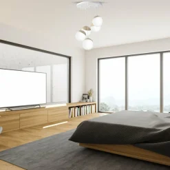 Cheap Okazała lampa wisząca z białymi kloszami MLP5426 z serii SFERA WOOD | Kaja Oświe Żyrandole Nowoczesne