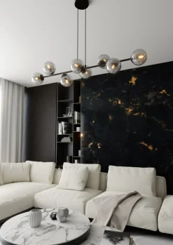 Hot Okazała lampa wisząca z kulistymi kloszami 875/8 | Kaja Oświetlenie Żyrandole Nowoczesne