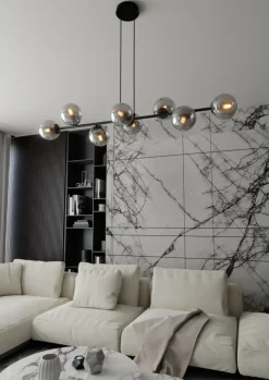 Hot Okazała lampa wisząca z kulistymi kloszami 875/8 | Kaja Oświetlenie Żyrandole Nowoczesne