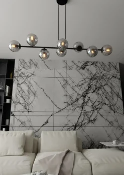 Hot Okazała lampa wisząca z kulistymi kloszami 875/8 | Kaja Oświetlenie Żyrandole Nowoczesne