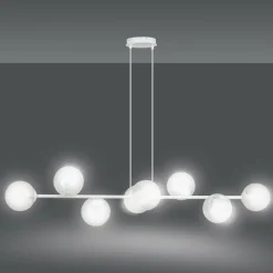 Outlet Okazała lampa wisząca z przezroczystymi kloszami 877/8 | Kaja Żyrandole Nowoczesne