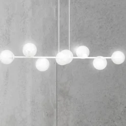 Outlet Okazała lampa wisząca z przezroczystymi kloszami 877/8 | Kaja Żyrandole Nowoczesne