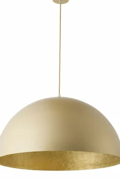 Clearance Okazała lampa wisząca ze złotym kloszem SIG 32293 z serii SFERA 50 ZŁ Żyrandole Nowoczesne