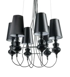 Best Sale Okazała, nietuzinkowa lampa do salonu AZ1379 BAROCO BLACK | Kaja Żyrandole Nowoczesne