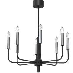 Sklep Kaja Okazała, świecznikowa lampa wisząca z chromem LX 4283 AKASYA | Kaja