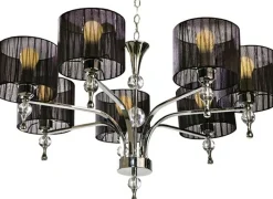 Cheap Okazały, elegancki żyrandol do salonu AZ0500 IMPRESS BLACK | Kaja Żyrandole Nowoczesne