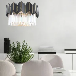 Sale Okazały, kryształowy żyrandol do salonu 2200018M ROTTA | Kaja Żyrandole Nowoczesne