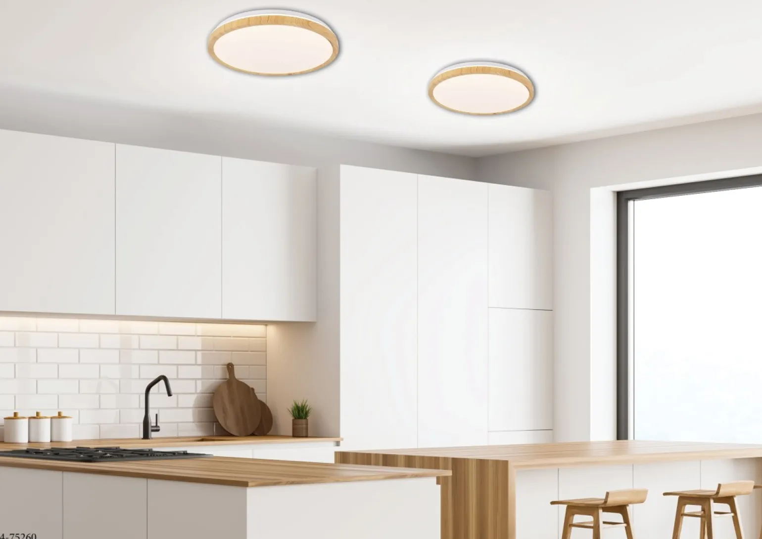 Sklep Kaja Okazały plafon sufitowy w kształcie okręgu 14-75260 z serii GANDAVA | Kaja Oświe