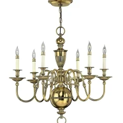 Sklep Kaja Okazały żyrandol w kolorze mosiądzu HK-CAMBRIDGE6 z serii CAMBRIDGE