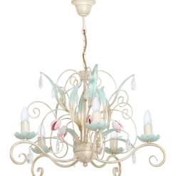 Sklep Kaja Okazały żyrandol z kolorowymi kwiatami LX 447 LUCE | Kaja Oświetlenie