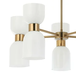 Best Okazały, złoty żyrandol do salonu PND-57602-5-BRO MONZA | Kaja Żyrandole Nowoczesne