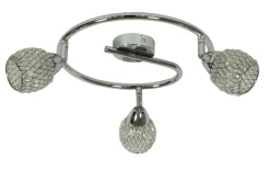 Sklep Kaja Okrągła, owana lampa sufitowa 98-06899 CLEAR | Kaja Oświetlenie