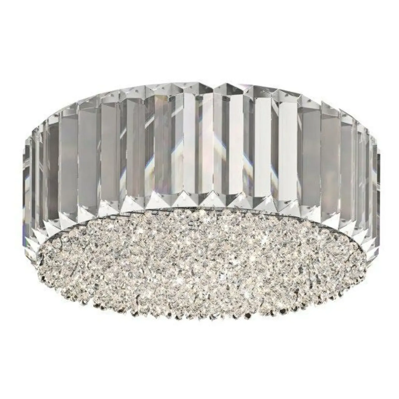 Sklep Kaja Okrągła, kryształowa lampa sufitowa C0360-05B-F4AC PRINCE | Kaja