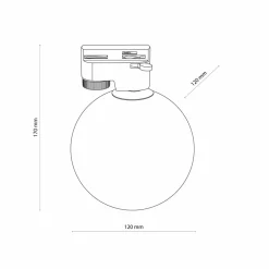 Sklep Kaja Okrągła lampa do listwy jednofazowej TK 4923 TRACER | Kaja