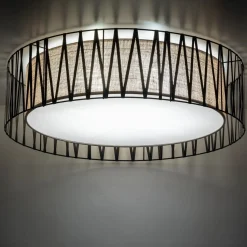 Sklep Kaja Okrągła lampa sufitowa, abażurowy plafon TK 4556 HARMONY | Kaja