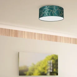 Sklep Kaja Okrągła lampa sufitowa w kolorze zieleni MLP7577 z serii ZIGGY | Kaja Oświetleni