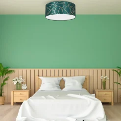 Sklep Kaja Okrągła lampa sufitowa w kolorze zieleni MLP7577 z serii ZIGGY | Kaja Oświetleni
